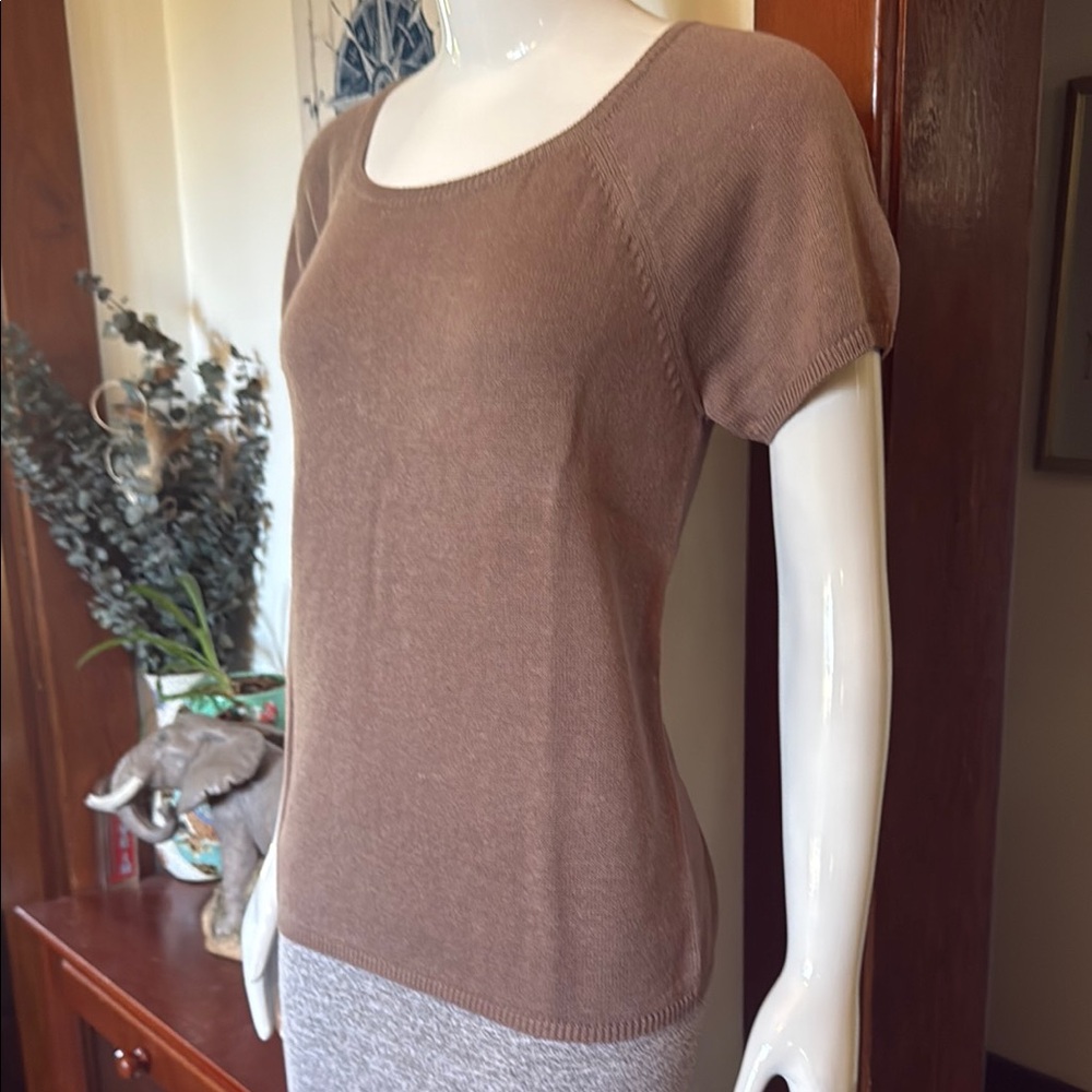 NWT northern reflections size small Women's Brown Short Sleeve Top